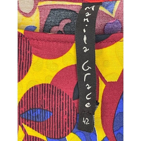 Manila Grace womens boxy top size 42 amazing vivid colors - Picture 5 of 5